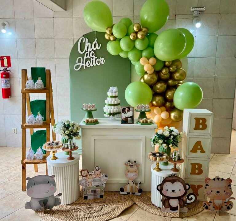 Decoração de festa infantil Matinho Verde 16