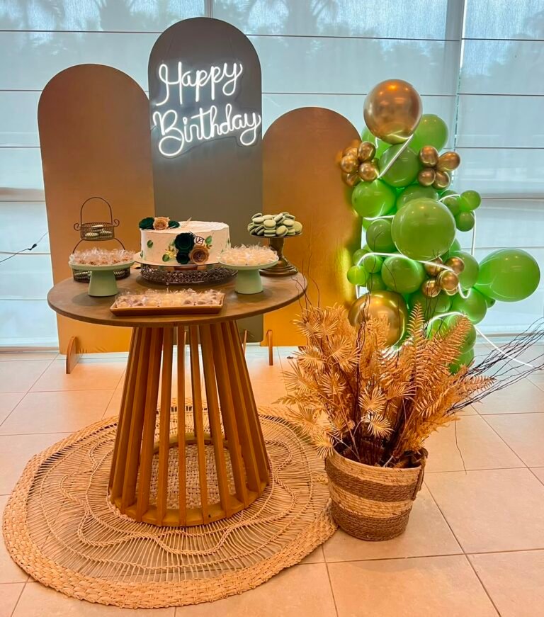 Decoração de aniversário Matinho Verde 17