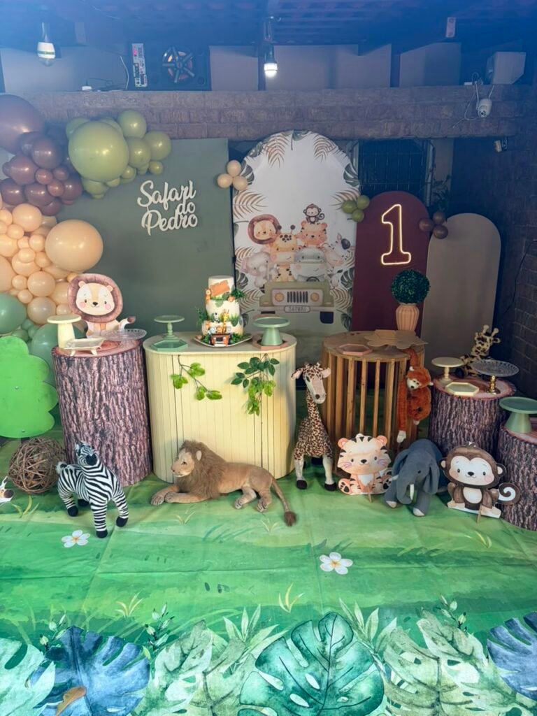 Decoração de festa infantil Matinho Verde 85