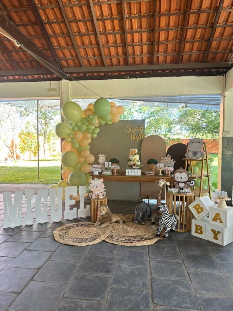 Decoração de festa infantil Matinho Verde 86
